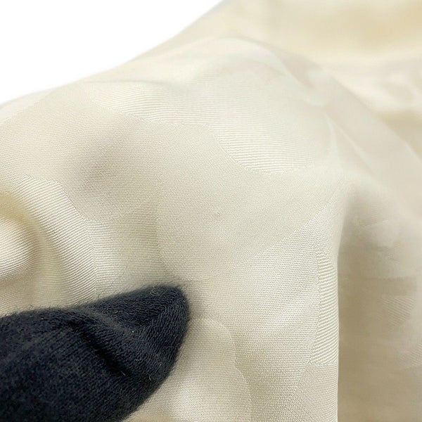 シャネル ジャケット ノーカラー ココボタン ジャカード ウール レディースサイズ36 P71059 CHANEL アウター 白