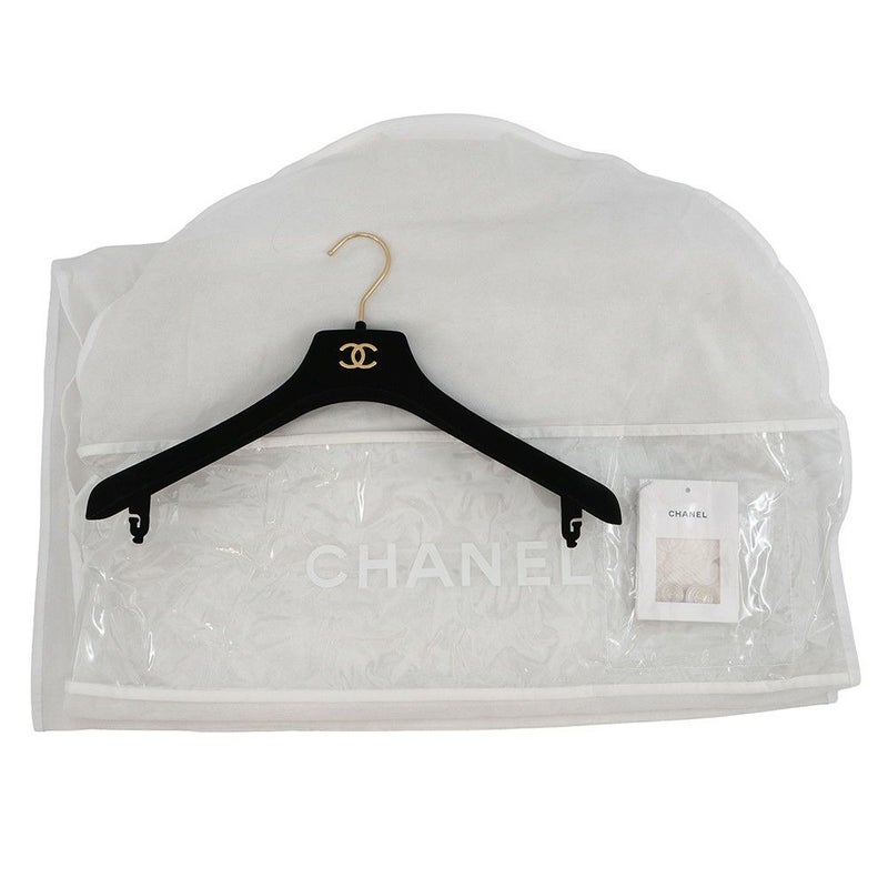 シャネル ジャケット ノーカラー ココボタン ジャカード ウール レディースサイズ36 P71059 CHANEL アウター 白