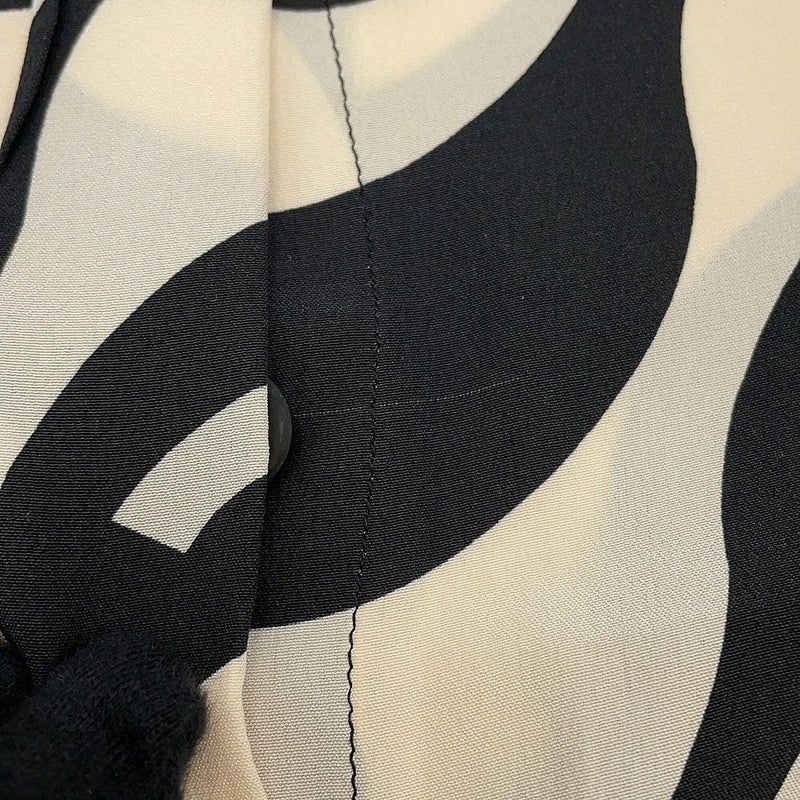 シャネル 半袖シャツ ココマーク ウェーブ シャツ シルク レディースサイズ36 P70211 CHANEL トップス 黒