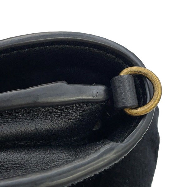 ボッテガヴェネタ チェーンウォレット イントレチャート ナイロン レザー BOTTEGA VENETA 財布 黒