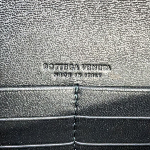 ボッテガヴェネタ チェーンウォレット イントレチャート ナイロン レザー BOTTEGA VENETA 財布 黒