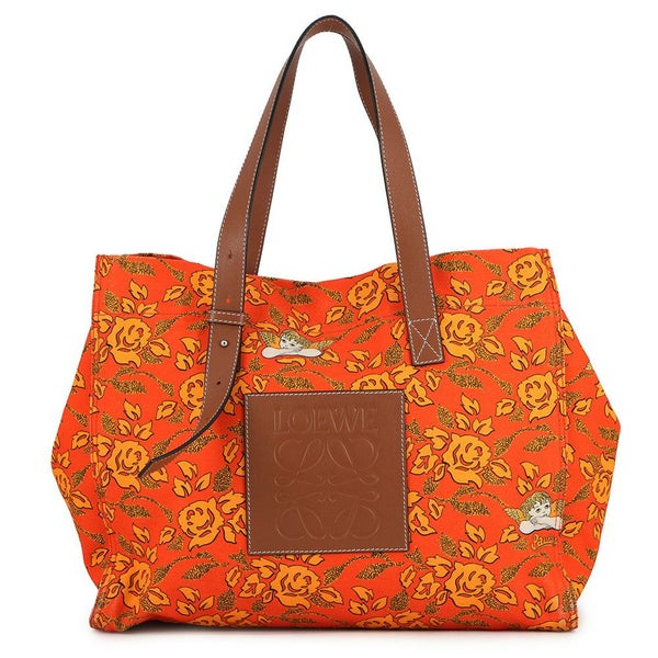 ロエベ トートバッグ パウラズ イビザ アナグラム エンジェル 天使 キャンバス/レザー LOEWE バッグ