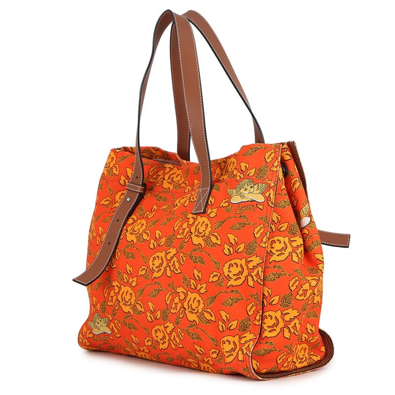 ロエベ トートバッグ パウラズ イビザ アナグラム エンジェル 天使 キャンバス/レザー LOEWE バッグ