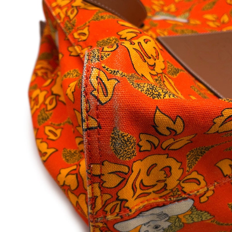 ロエベ トートバッグ パウラズ イビザ アナグラム エンジェル 天使 キャンバス/レザー LOEWE バッグ