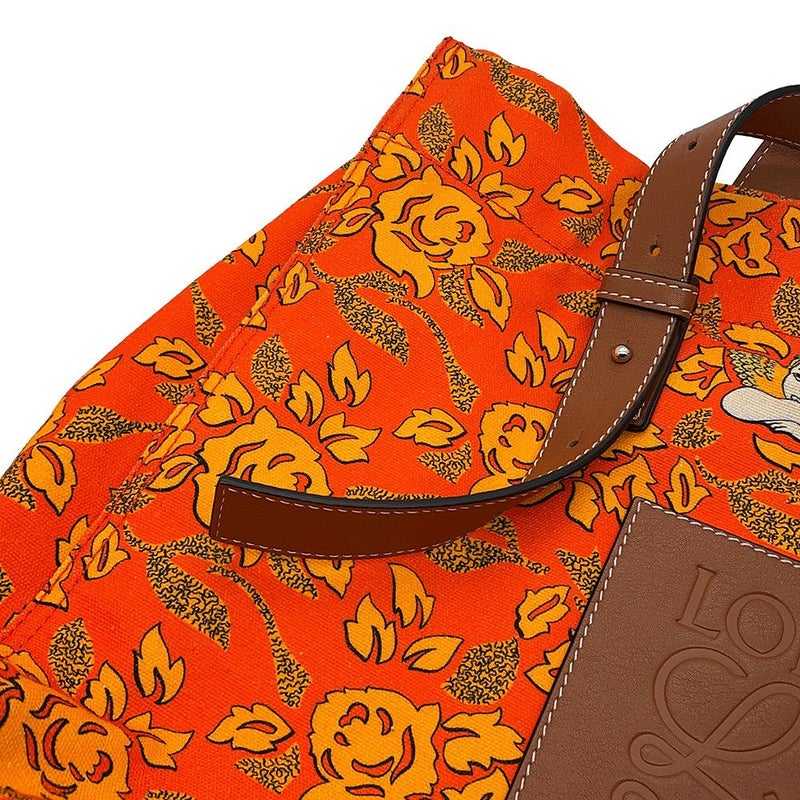 ロエベ トートバッグ パウラズ イビザ アナグラム エンジェル 天使 キャンバス/レザー LOEWE バッグ