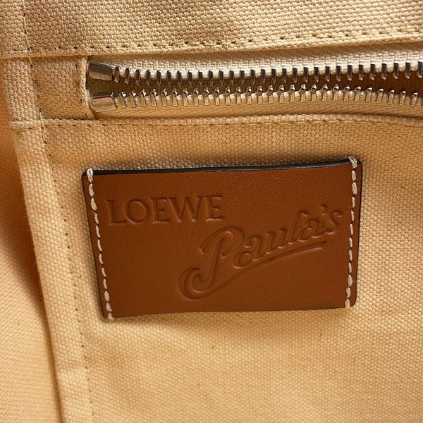 ロエベ トートバッグ パウラズ イビザ アナグラム エンジェル 天使 キャンバス/レザー LOEWE バッグ