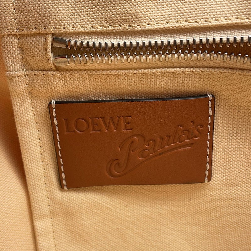 ロエベ トートバッグ パウラズ イビザ アナグラム エンジェル 天使 キャンバス/レザー LOEWE バッグ