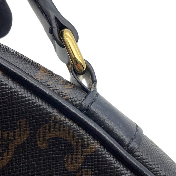 セリーヌ ショルダーバッグ トリオンフ ホリゾンタル ミディアム メッセンジャーバッグ PVC/レザー 194502CIM.38NO CELINE 黒