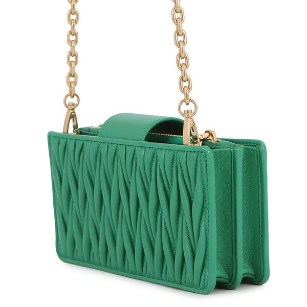 ミュウミュウ チェーンショルダーバッグ マテラッセ レザー 5BP042 Miu Miu