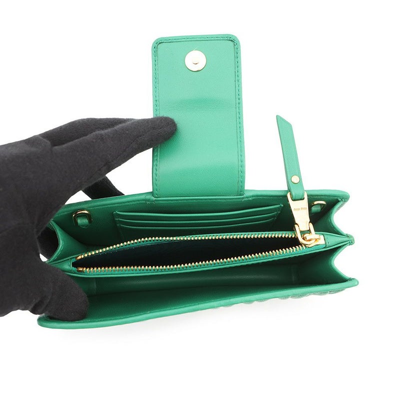 ミュウミュウ チェーンショルダーバッグ マテラッセ レザー 5BP042 Miu Miu