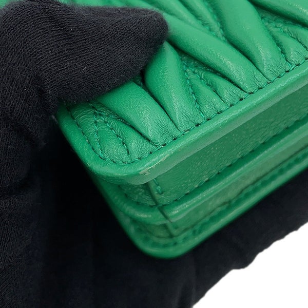 ミュウミュウ チェーンショルダーバッグ マテラッセ レザー 5BP042 Miu Miu