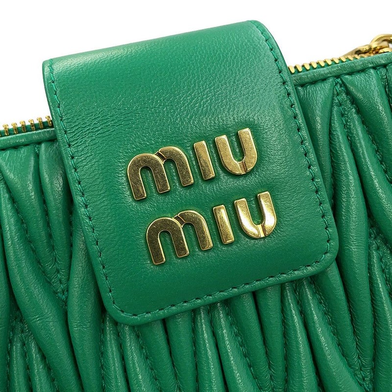 ミュウミュウ チェーンショルダーバッグ マテラッセ レザー 5BP042 Miu Miu