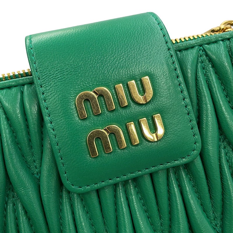 ミュウミュウ チェーンショルダーバッグ マテラッセ レザー 5BP042 Miu Miu