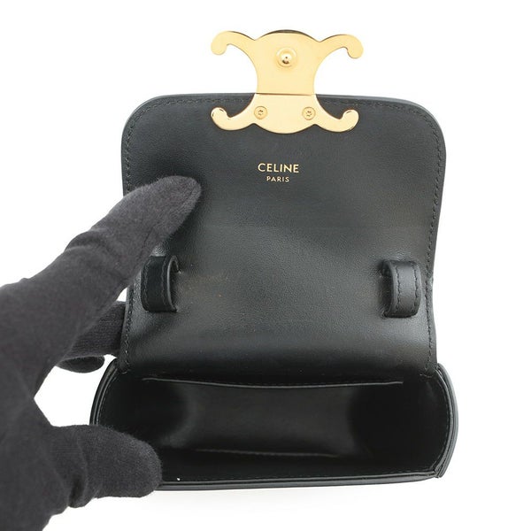 セリーヌ ショルダーバッグ ミニ クロード トリオンフ 10I513 CELINE ミニバッグ 黒