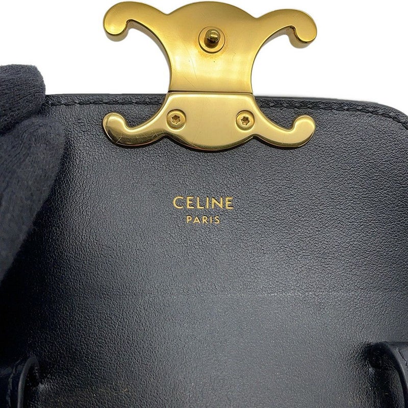 セリーヌ ショルダーバッグ ミニ クロード トリオンフ 10I513 CELINE ミニバッグ 黒