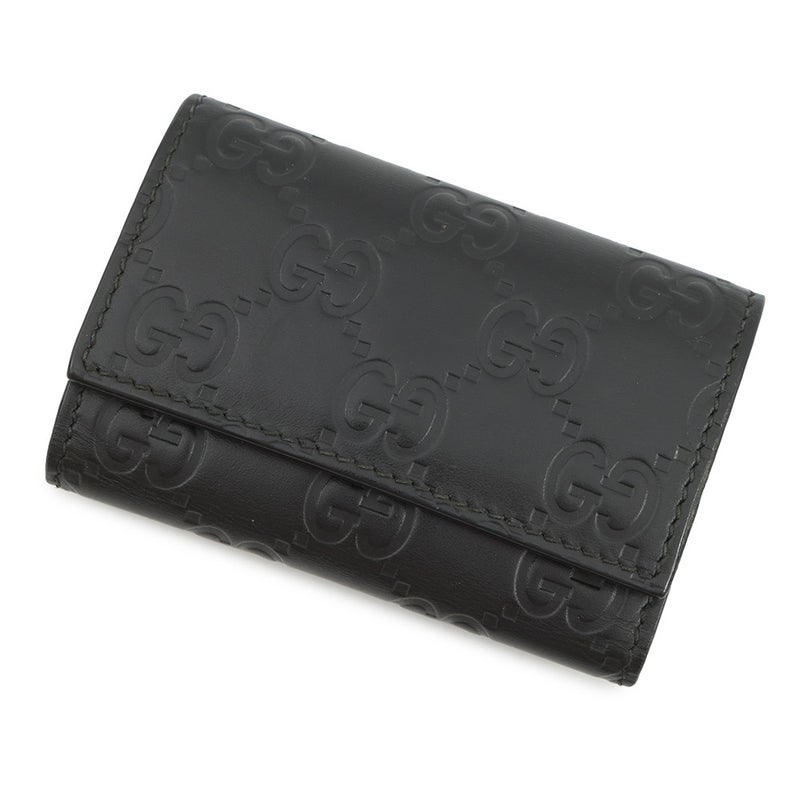 グッチ 6連キーケース グッチシマ レザー 138093 GUCCI キーケース 黒