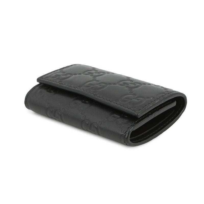 グッチ 6連キーケース グッチシマ レザー 138093 GUCCI キーケース 黒