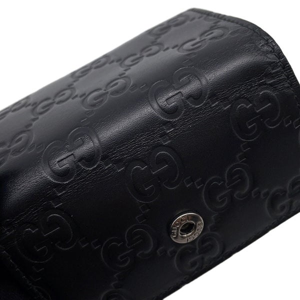 グッチ 6連キーケース グッチシマ レザー 138093 GUCCI キーケース 黒