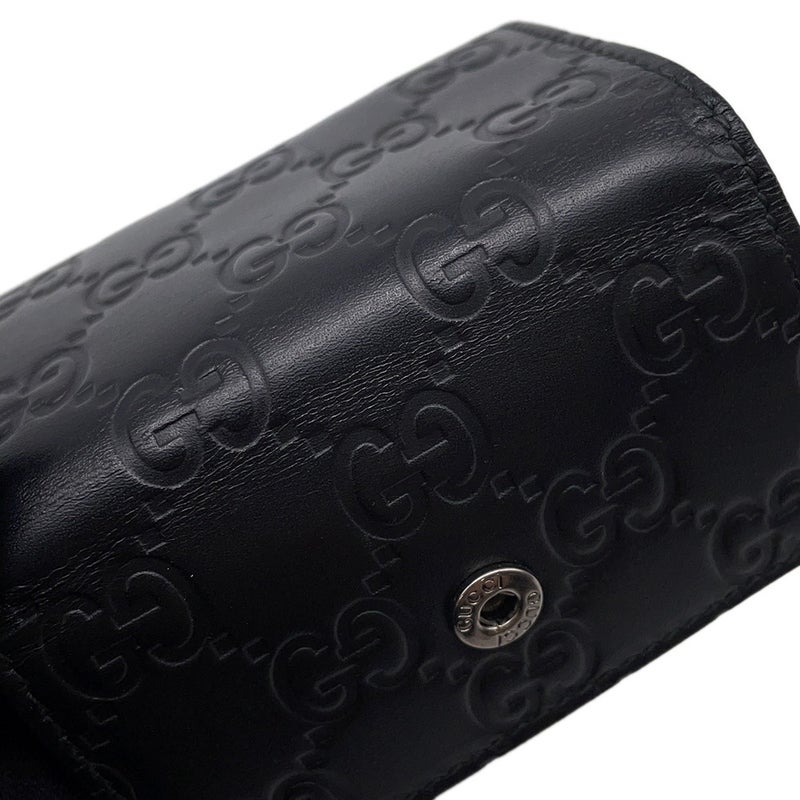 グッチ 6連キーケース グッチシマ レザー 138093 GUCCI キーケース 黒