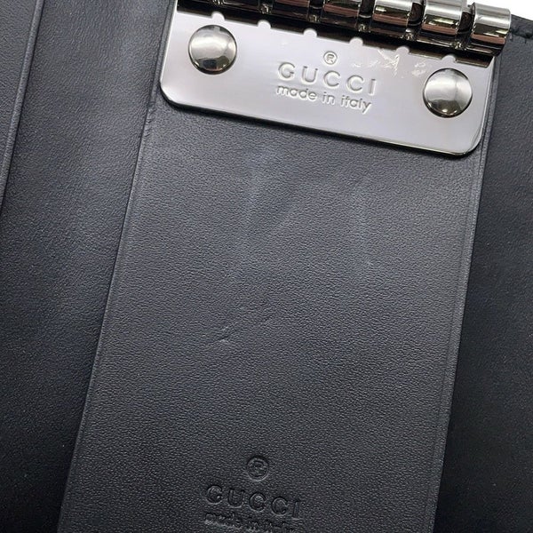 グッチ 6連キーケース グッチシマ レザー 138093 GUCCI キーケース 黒