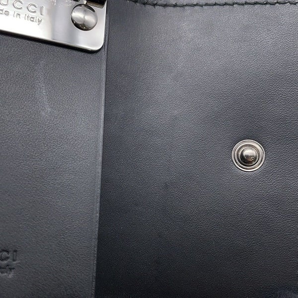 グッチ 6連キーケース グッチシマ レザー 138093 GUCCI キーケース 黒