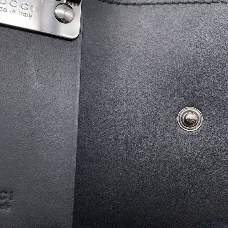 グッチ 6連キーケース グッチシマ レザー 138093 GUCCI キーケース 黒