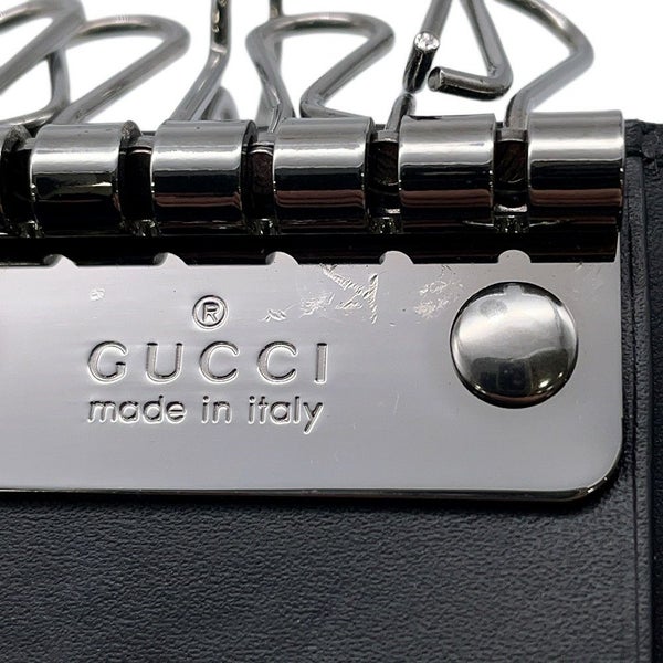 グッチ 6連キーケース グッチシマ レザー 138093 GUCCI キーケース 黒