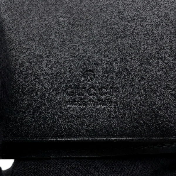 グッチ 6連キーケース グッチシマ レザー 138093 GUCCI キーケース 黒