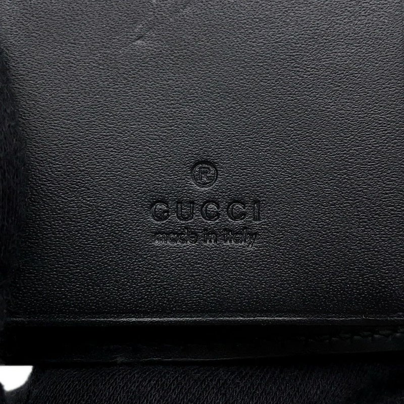 グッチ 6連キーケース グッチシマ レザー 138093 GUCCI キーケース 黒