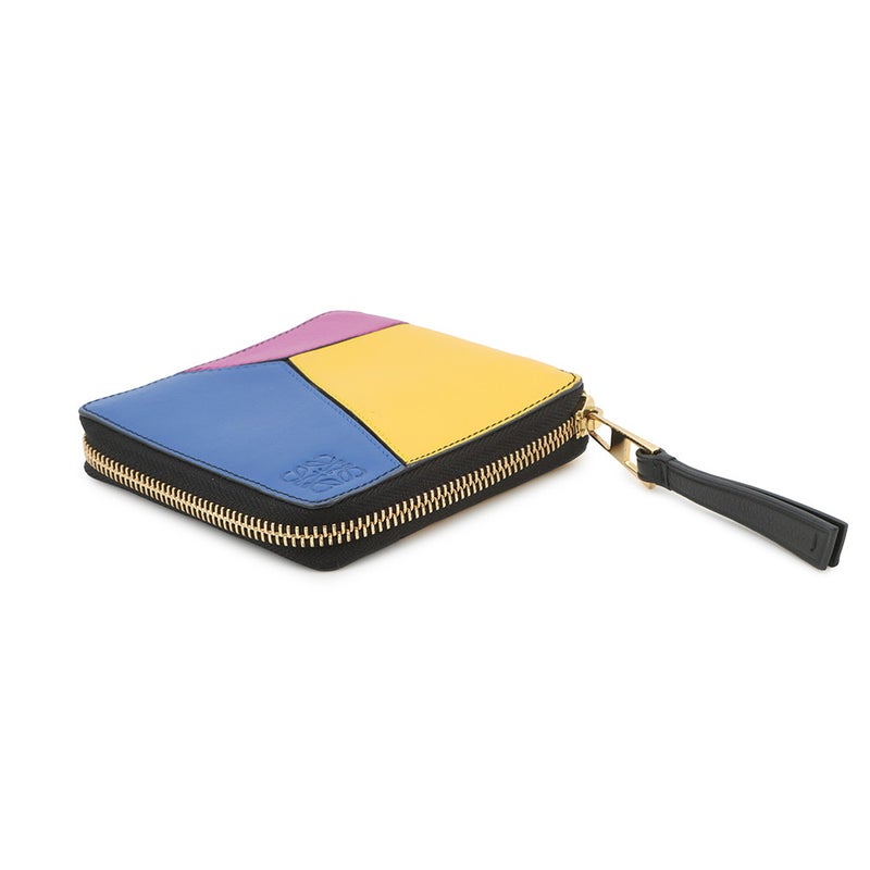 ロエベ 二つ折り財布 アナグラム パズル コンパクト ジップウォレット レザー LOEWE