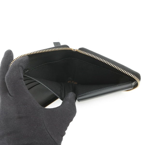 ロエベ 二つ折り財布 アナグラム パズル コンパクト ジップウォレット レザー LOEWE