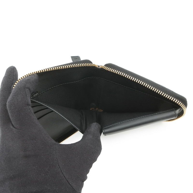 ロエベ 二つ折り財布 アナグラム パズル コンパクト ジップウォレット レザー LOEWE