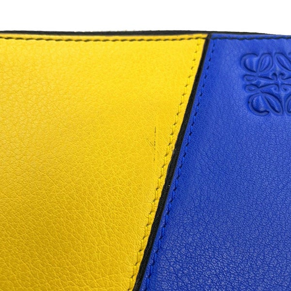 ロエベ 二つ折り財布 アナグラム パズル コンパクト ジップウォレット レザー LOEWE
