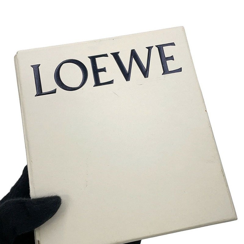 ロエベ 二つ折り財布 アナグラム パズル コンパクト ジップウォレット レザー LOEWE