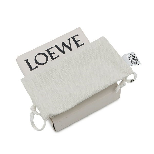 ロエベ 二つ折り財布 アナグラム パズル コンパクト ジップウォレット レザー LOEWE