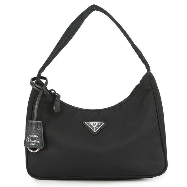 プラダ ハンドバッグ  Re-Edition 2000 Re-Nylon トライアングルロゴ ナイロン PRADA ミニバッグ 黒