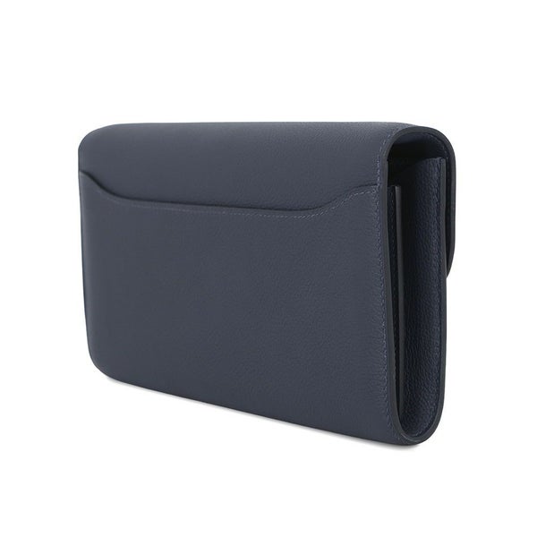 エルメス 長財布 コンスタンス トゥーゴー ロング ブルーニュイ/シルバー金具 エバーカラー K刻印 HERMES 財布