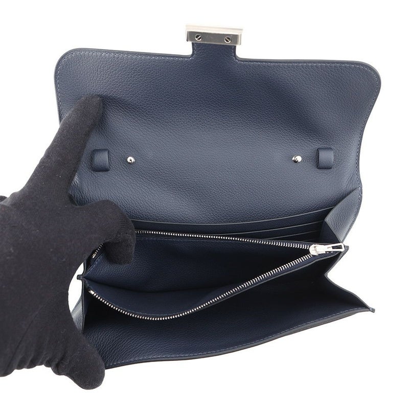 エルメス 長財布 コンスタンス トゥーゴー ロング ブルーニュイ/シルバー金具 エバーカラー K刻印 HERMES 財布