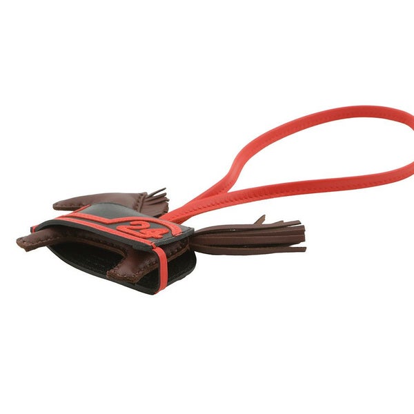 エルメス バッグチャーム ロデオ ロベオ 24 テール /カプシーヌ /ブラック ラムスキン K刻印 HERMES