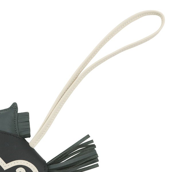 エルメス バッグチャーム ロデオ ロベオ 24 PM ヴェールマングローブ/ブラック/クレ ラムスキン K刻印 HERMES