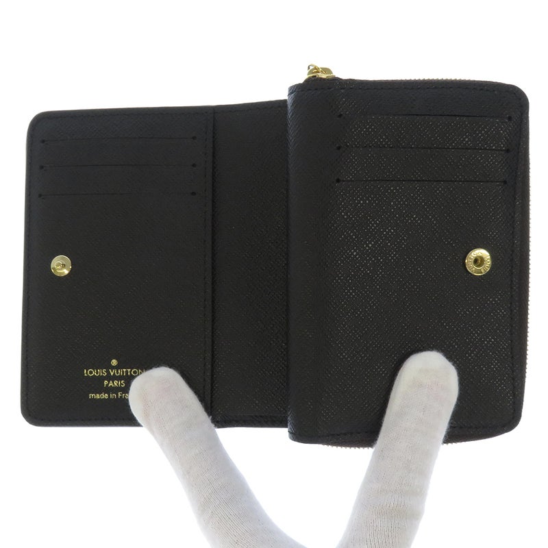 ルイヴィトン 二つ折り財布 モノグラム/モノグラム・リバース ポルトフォイユ・ルー M81461 LOUIS VUITTON 黒