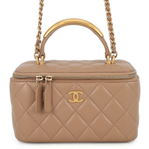 シャネル チェーンショルダーバッグ マトラッセ ココマーク ヴァニティケース ラムスキン AP2199 CHANEL