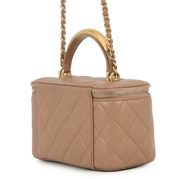 シャネル チェーンショルダーバッグ マトラッセ ココマーク ヴァニティケース ラムスキン AP2199 CHANEL