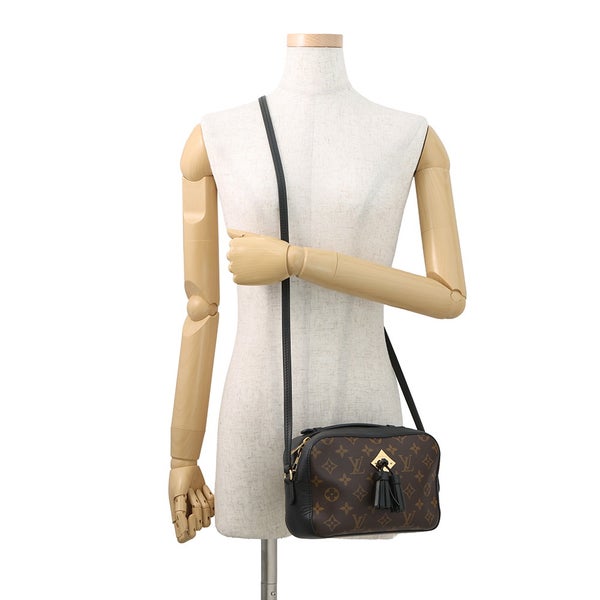 ルイヴィトン ショルダーバッグ モノグラム サントンジュ M43555 LOUIS VUITTON ヴィトン バッグ タッセル ブラック 黒