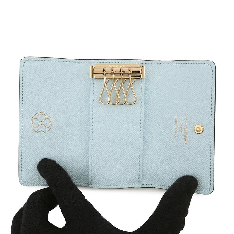 ルイヴィトン キーケース モノグラム ミュルティクレ 4 M28302 LOUIS VUITTON ヴィトン 4連キーケース ブルー 日本限定