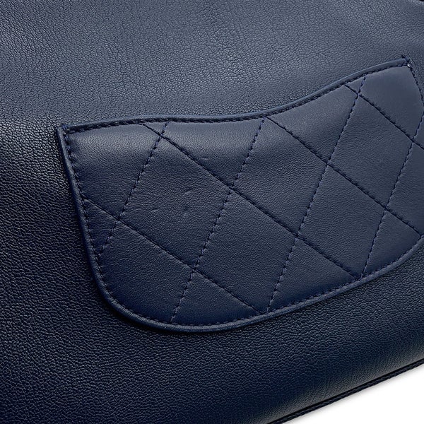 シャネル チェーンショルダーバッグ マトラッセ ココマーク ダブルチェーン ラムスキン CHANEL