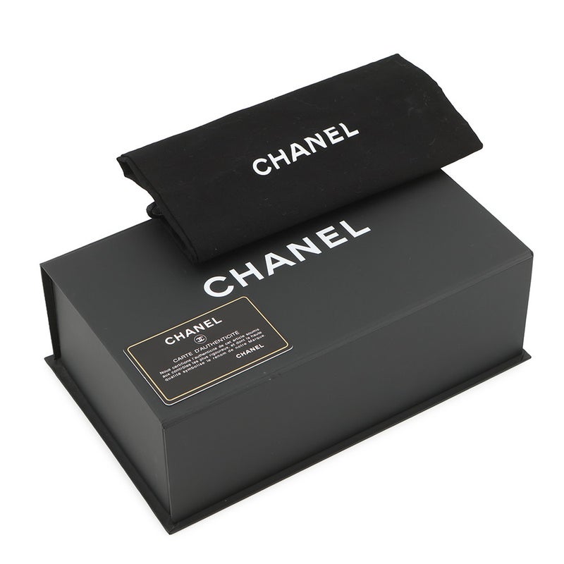 シャネル チェーンショルダーバッグ マトラッセ ココマーク パテント/レザー CHANEL チェーンポシェット 黒