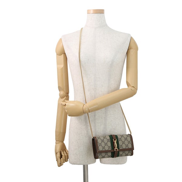 グッチ チェーンウォレット ジャッキー1961 GGスプリーム/レザー 652681 GUCCI 財布