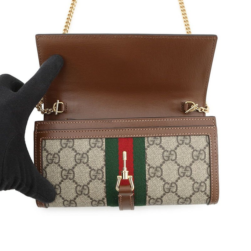 グッチ チェーンウォレット ジャッキー1961 GGスプリーム/レザー 652681 GUCCI 財布