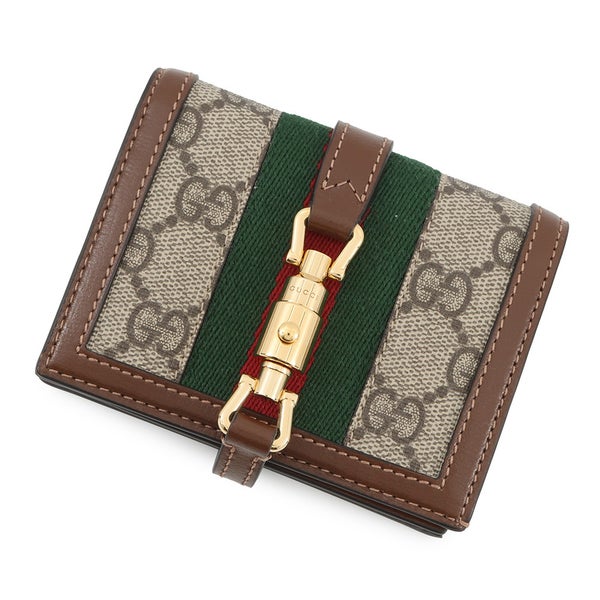 グッチ 二つ折り財布 ジャッキー 1961 カードケース ウォレット GGスプリーム/レザー 645536 GUCCI 財布